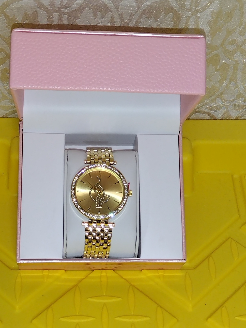 BABY PHAT WATCH GOLD TONE RHINESTONES  BABY PHAT WOMEN'S WATCH GOLD TONE NEW